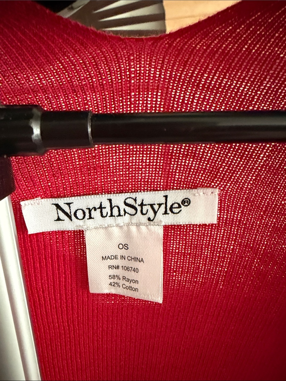 Red NorthStyle Knit Wrap - Picture 5 of 6